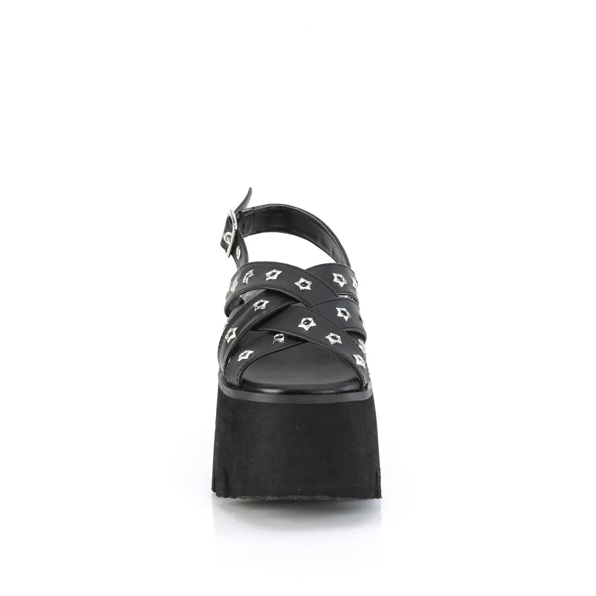 3 Inch Heel ASHES-12 Black Pu