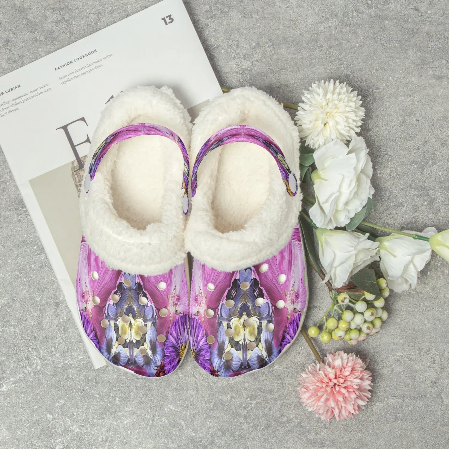 475. Lined All Over Printed Clogs