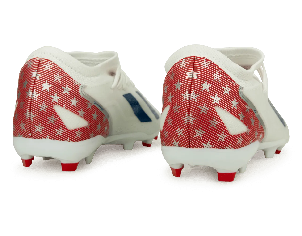 adidas Kids X Crazyfast USA.3 FG White/Red