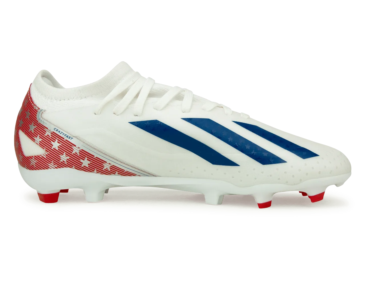 adidas Kids X Crazyfast USA.3 FG White/Red