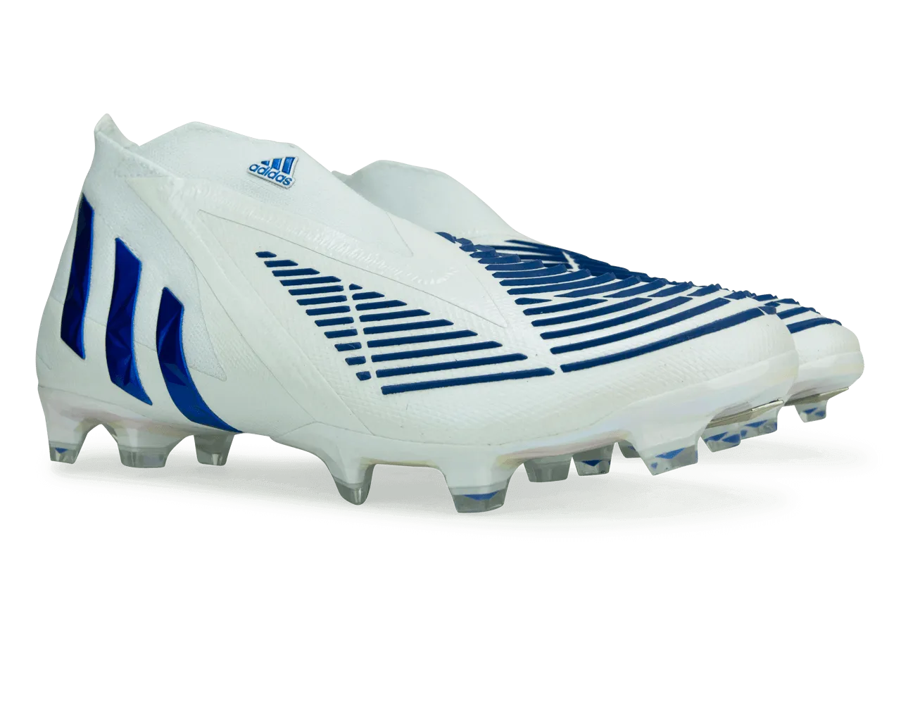 adidas Men's Predator Edge  FG White/Hi Res Blue