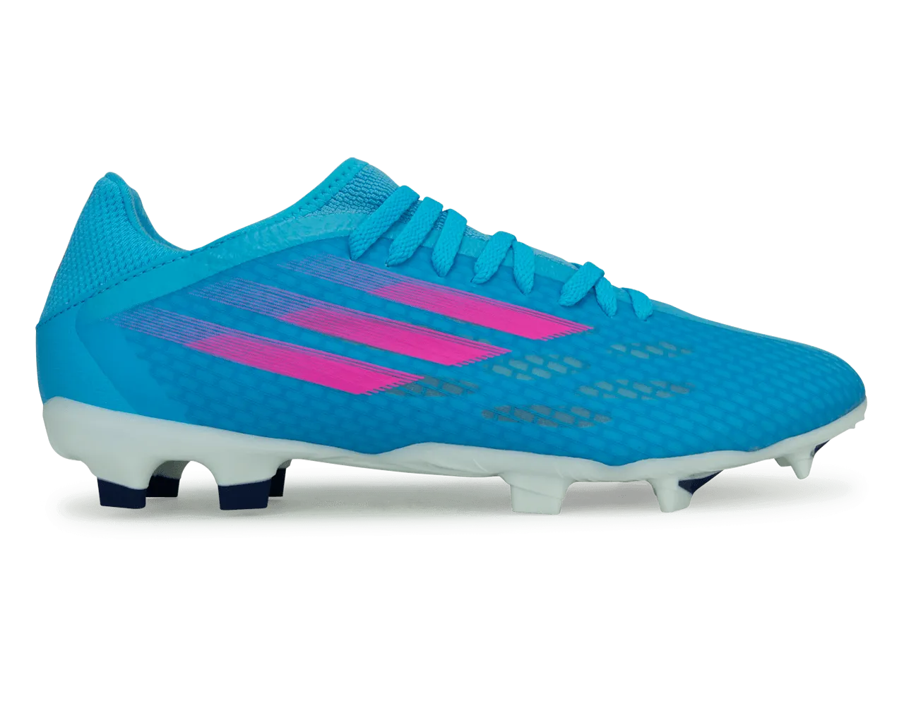 adidas Men's X Speedflow.3 FG Sky Blue/Pink/White