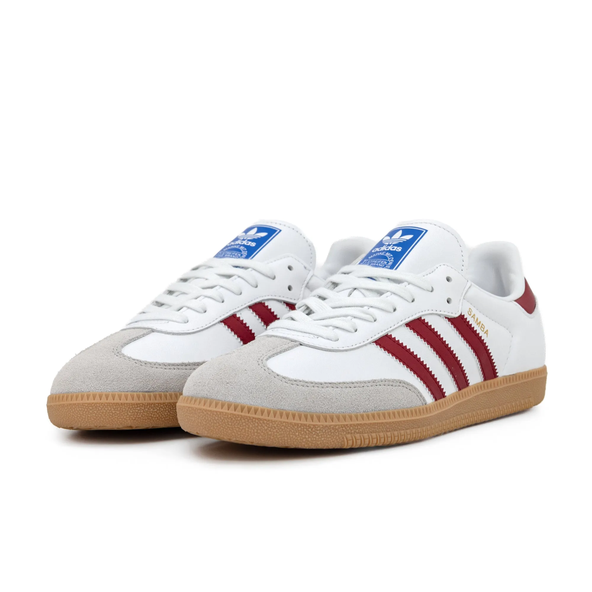 adidas Samba OG White/Burgandy/Gum IF3813