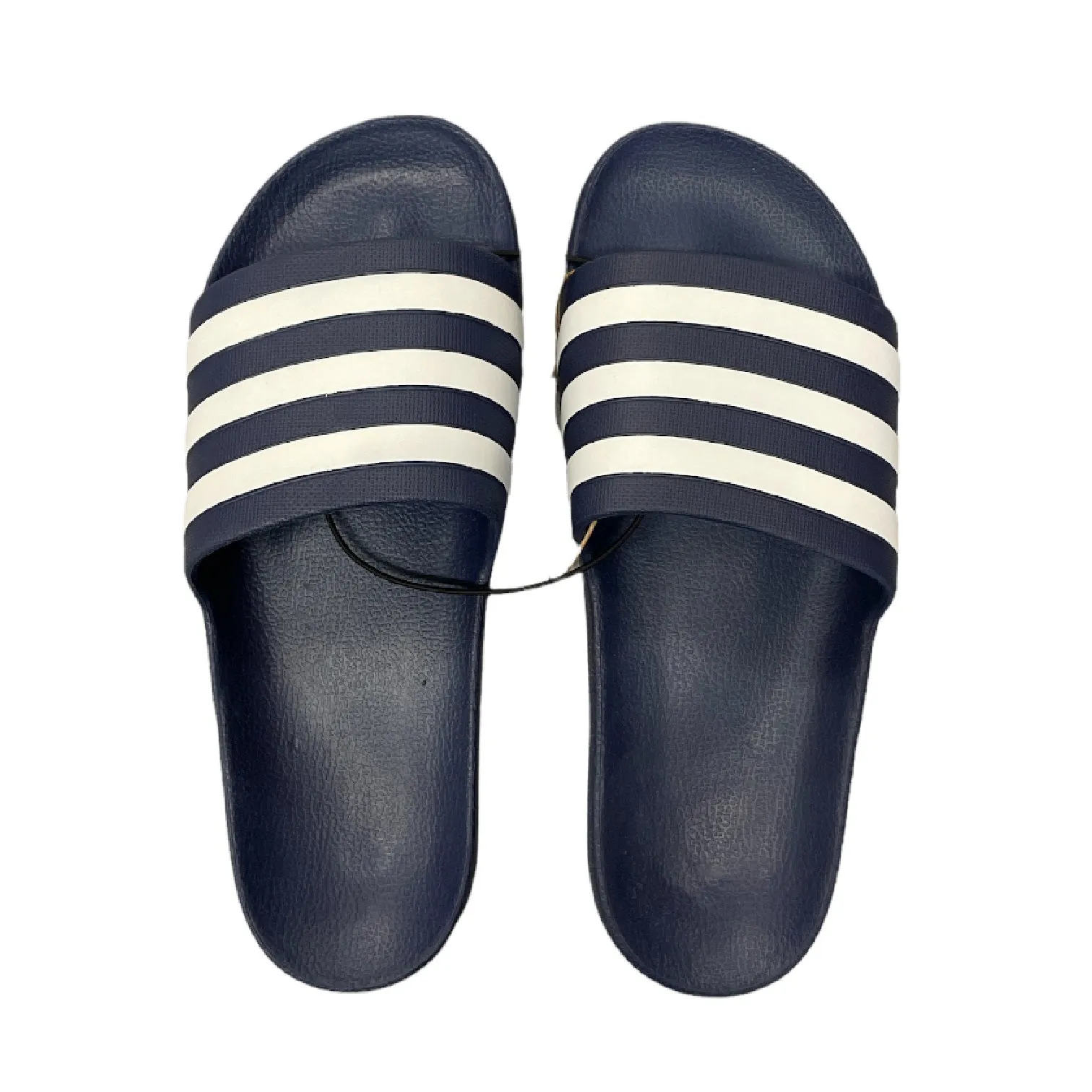 Adidas Unisex Adilette Aqua Slide Sandals Cloudfoam (Navy, Men 11, Women 12)