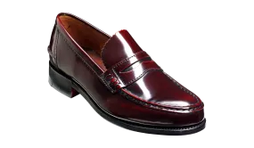 Barker Caruso Classic Penny Loafer  - Hi Shine Burgundy