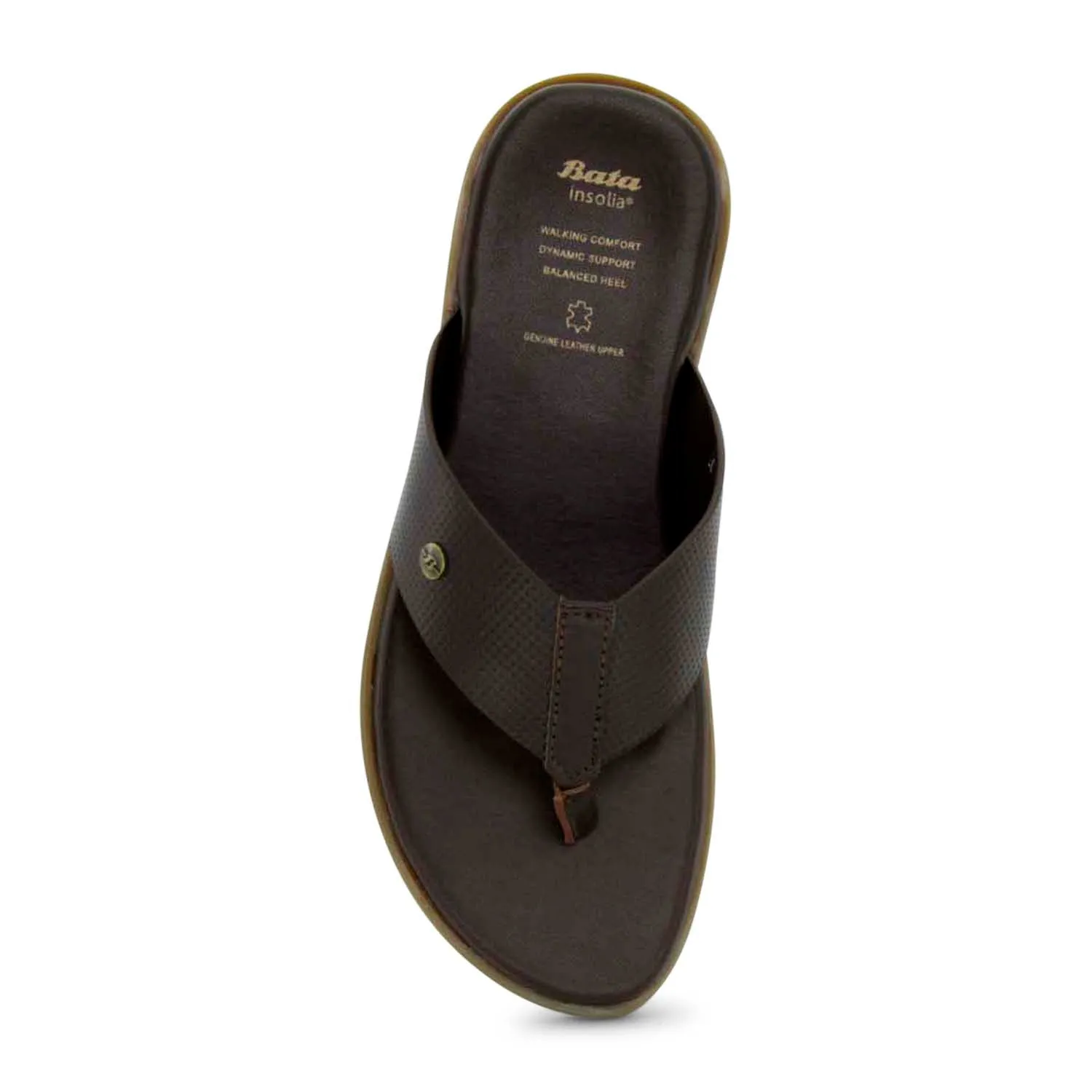 Mens Bata Insolia Comfort Toe-Post Sandals - Stylish and Supportive Footwear