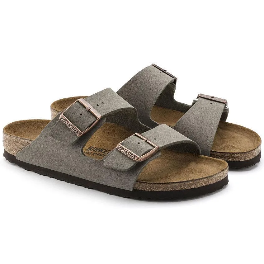 BIRKENSTOCK ARIZONA BIRKIBUC STONE