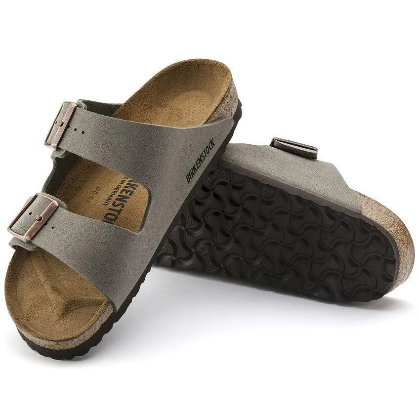 BIRKENSTOCK ARIZONA BIRKIBUC STONE