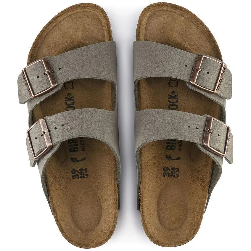 BIRKENSTOCK ARIZONA BIRKIBUC STONE