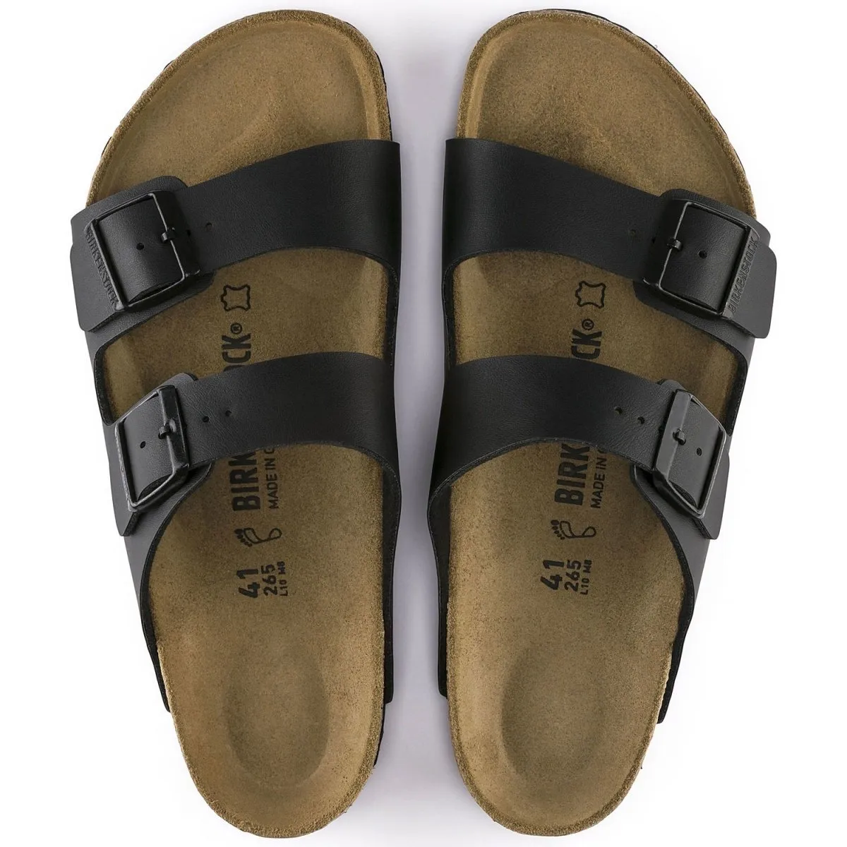 Birkenstock Men's Arizona Birko-Flor Black