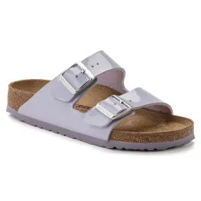 Birkenstock Women's Arizona Birko-Flor Patent (Purple Fog - Narrow Fit)