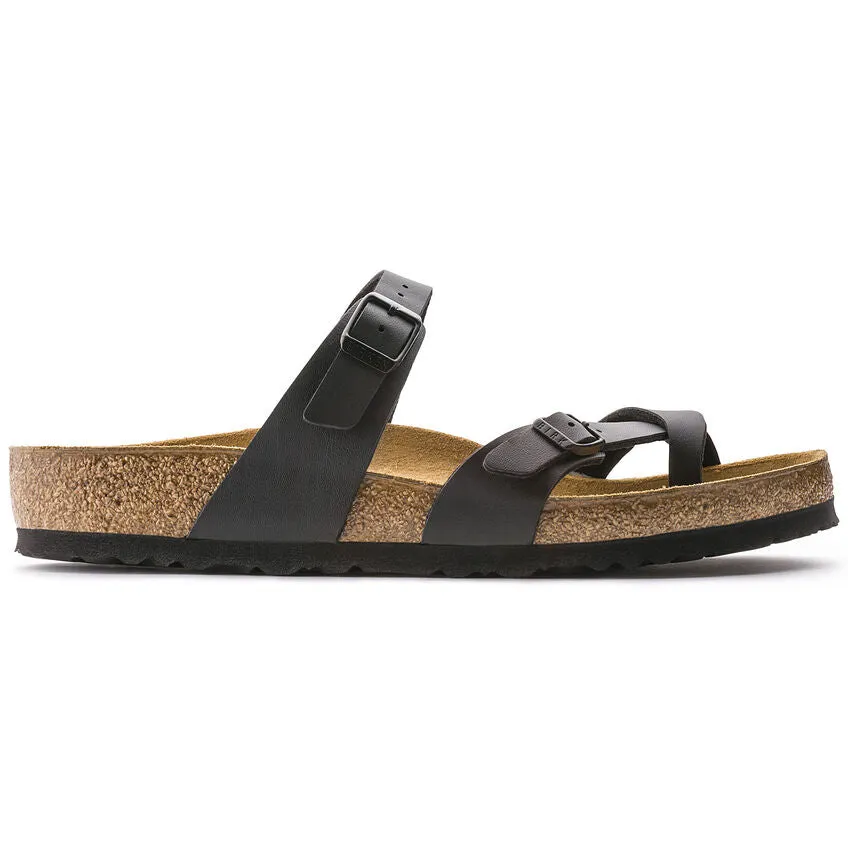 BIRKENSTOCK Women's Mayari Birko-Flor (Black - Narrow Fit)