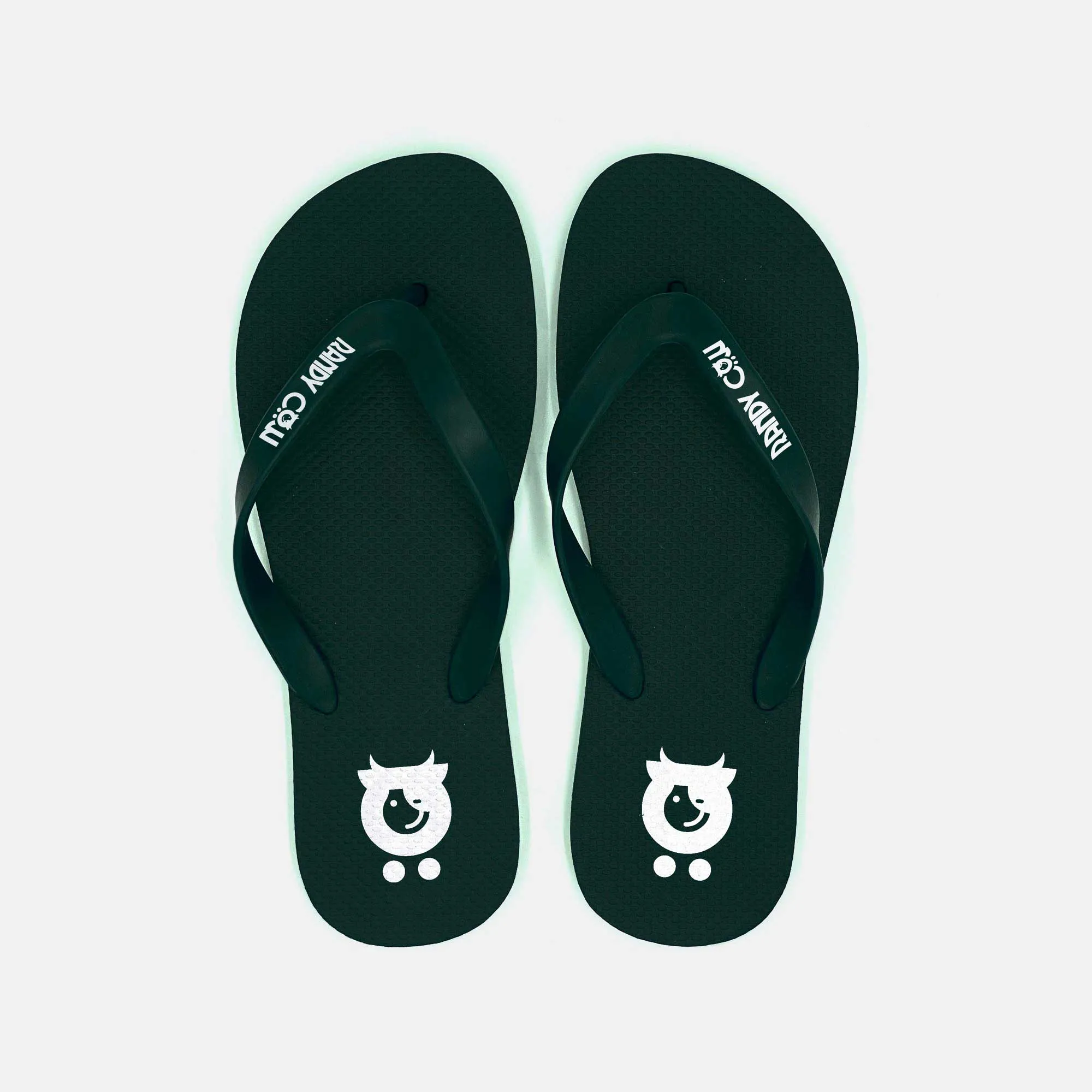 Black Flip Flops - Natural Rubber