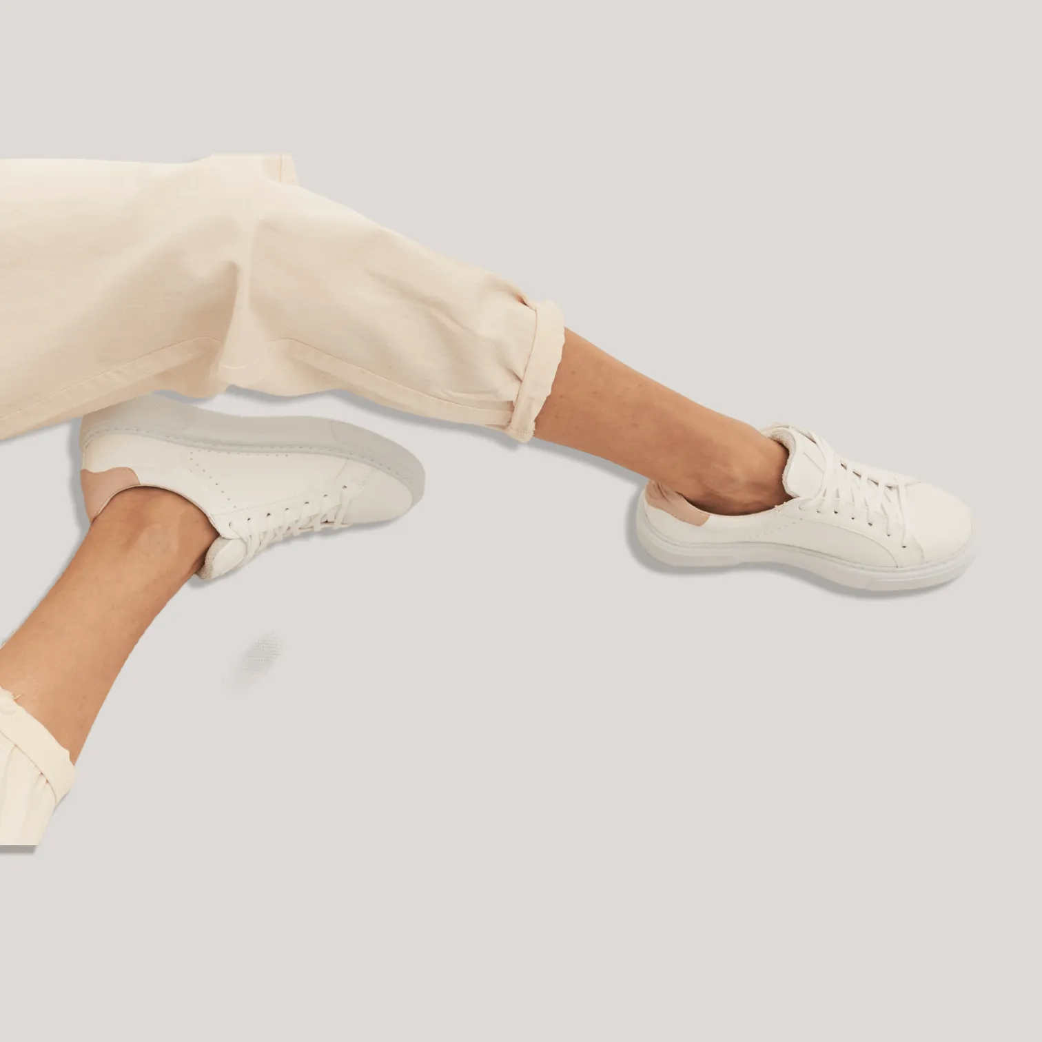 Bliss Sneakers | White Grape Leather | Beige