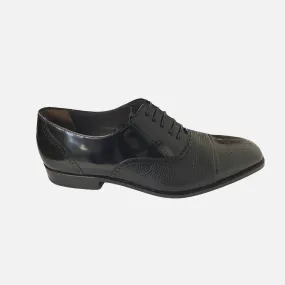 Clearance: Mezlan Tyson II "12859" Men's Black Cap Toe Shoe - Last Pair - 9M!