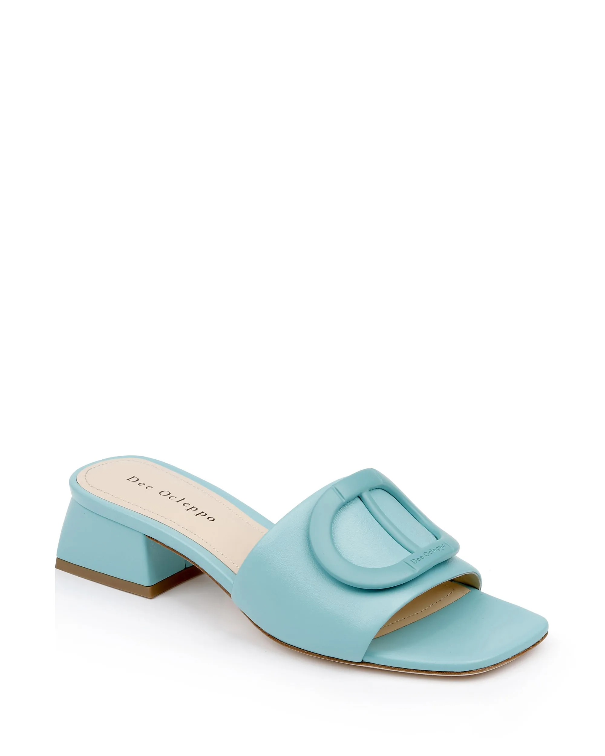 Dizzy Mule - Aqua Leather