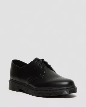 Doc Martens UNISEX 1461 MONO SMOOTH LEATHER OXFORD SHOES (Black Smooth)