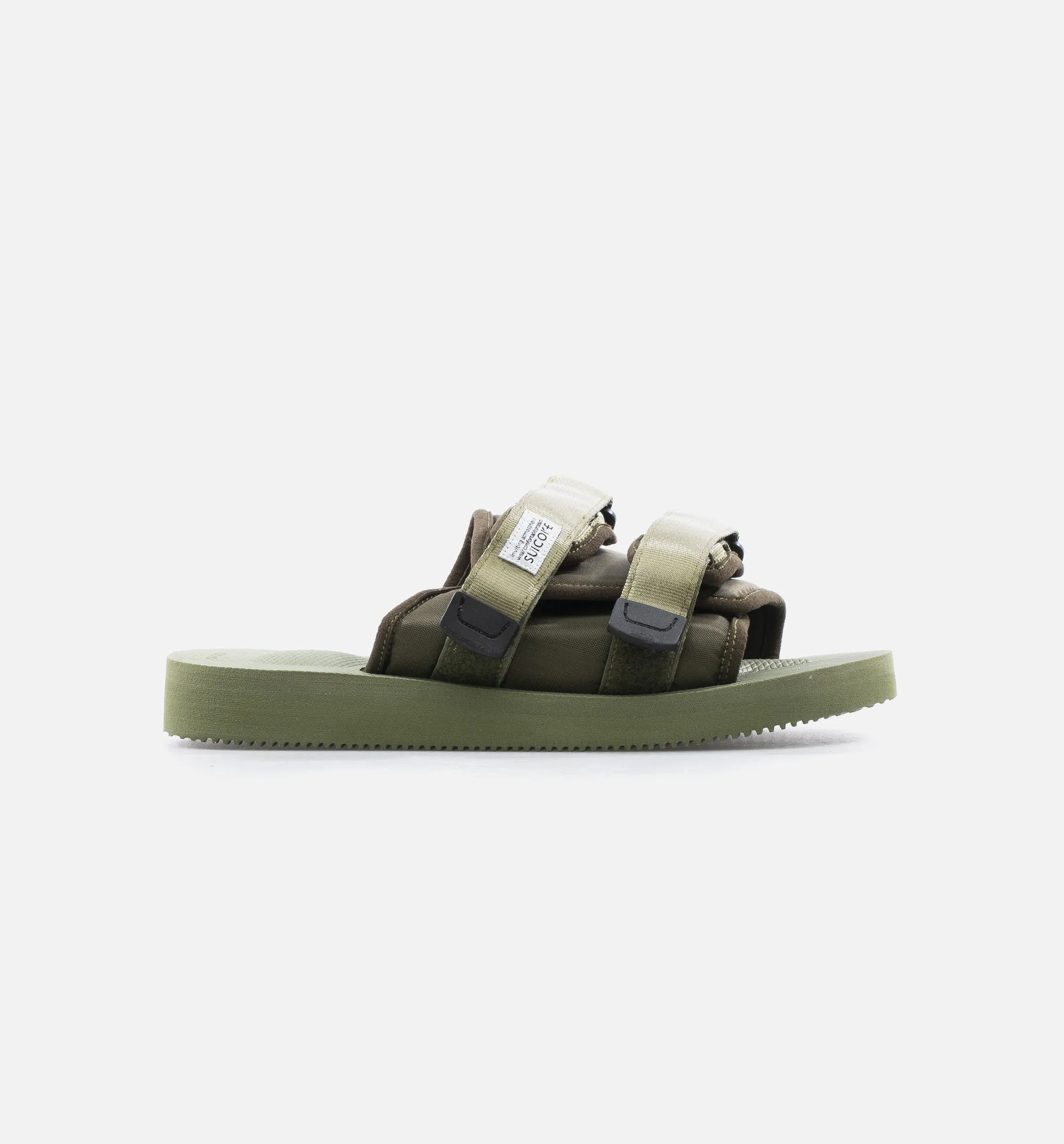 Double Strap Moto Cab Mens Lifestyle Slide Sandal - Olive