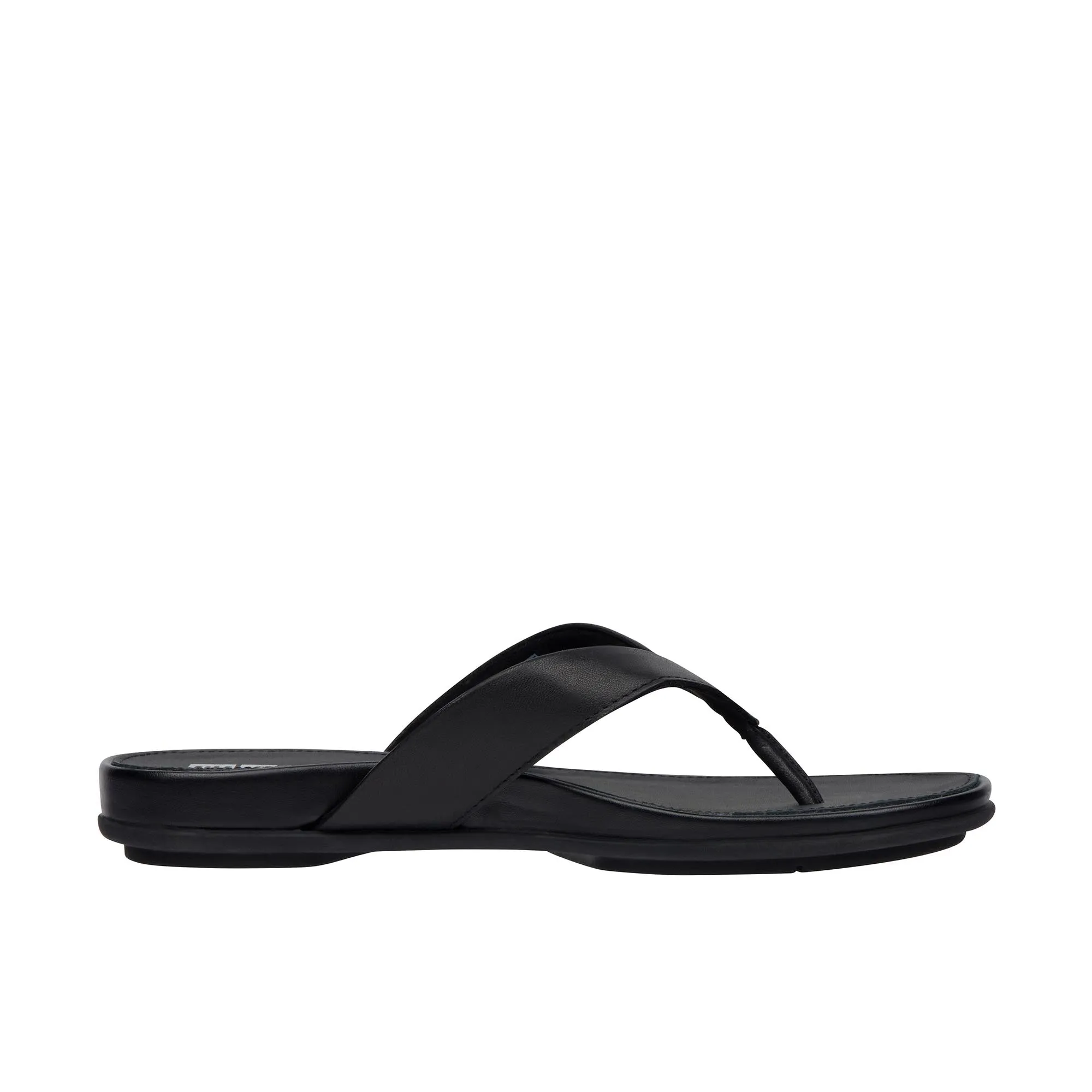 FitFlop Womens Gracie Leather Flip-Flops Black