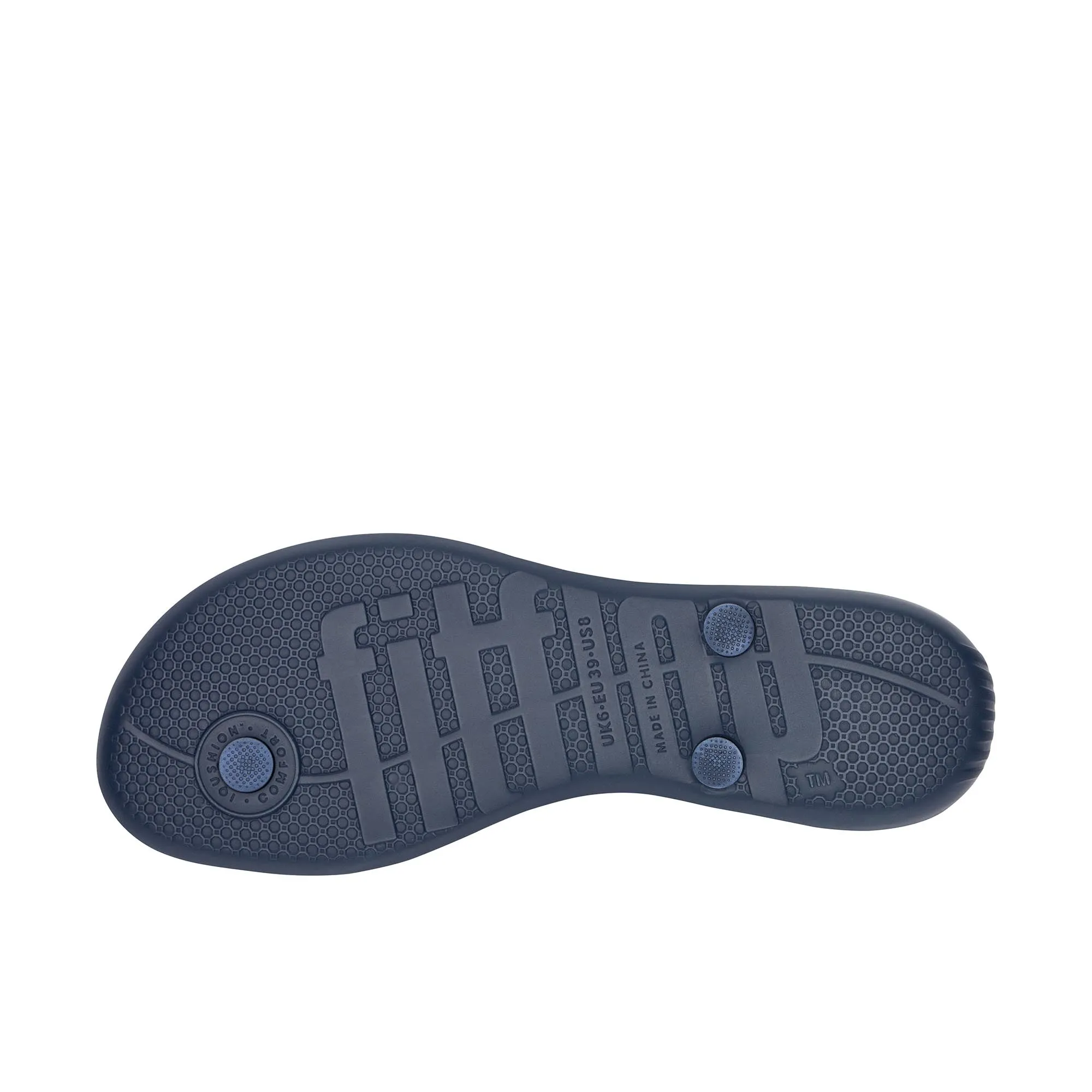 FitFlop Womens Iqushion Ergonomic Flip-Flops Midnight Navy