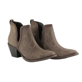 Frumpy Booties Leather Hand Tooled Boots