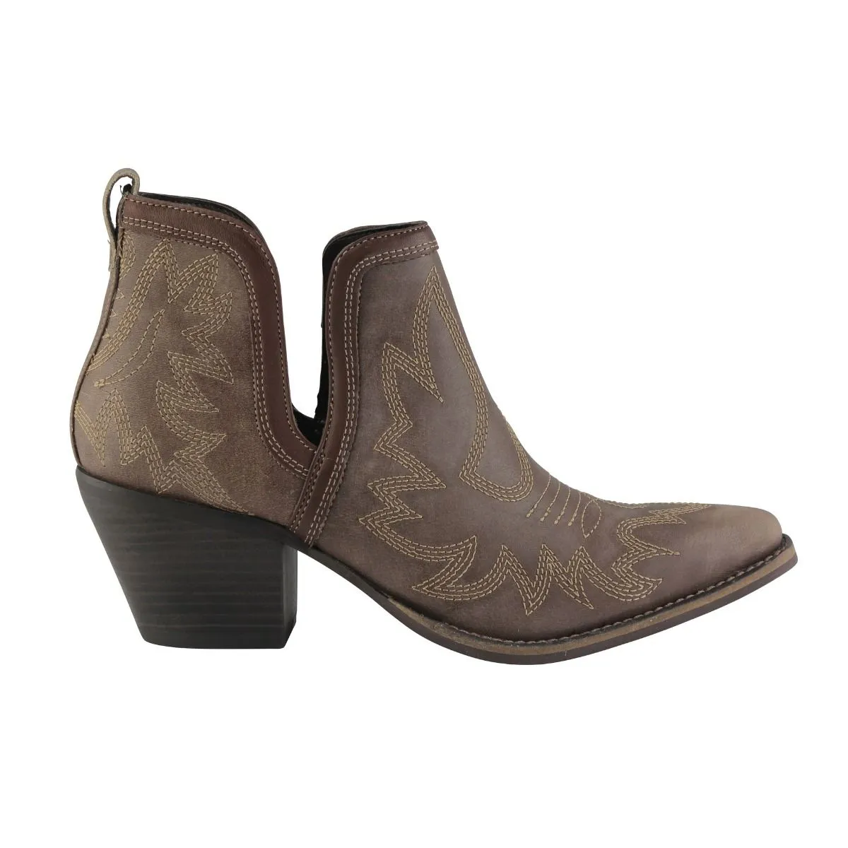 Frumpy Booties Leather Hand Tooled Boots