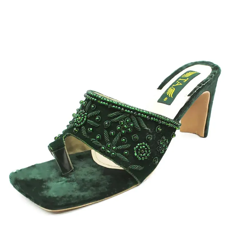 Green Fancy Heel