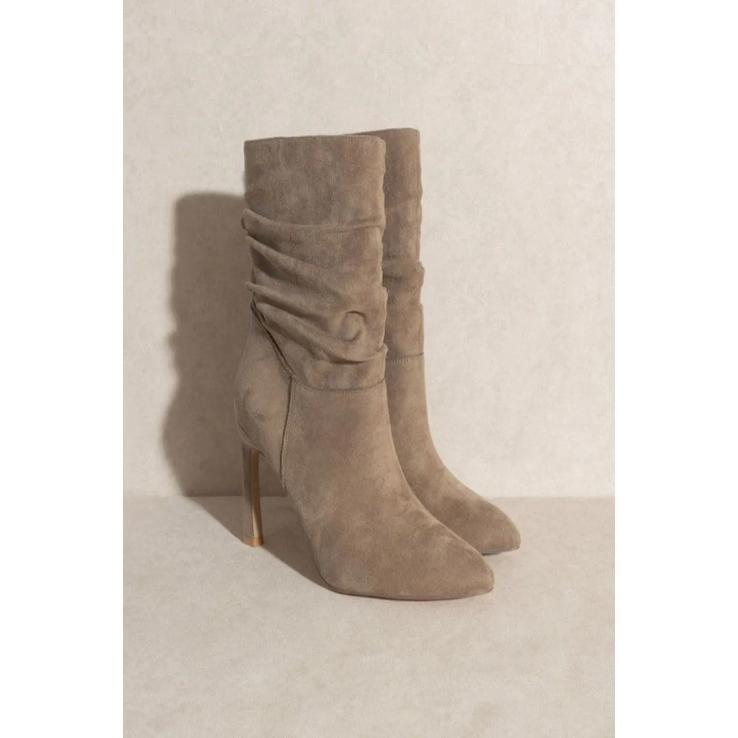 Heeled Slouch Bootie