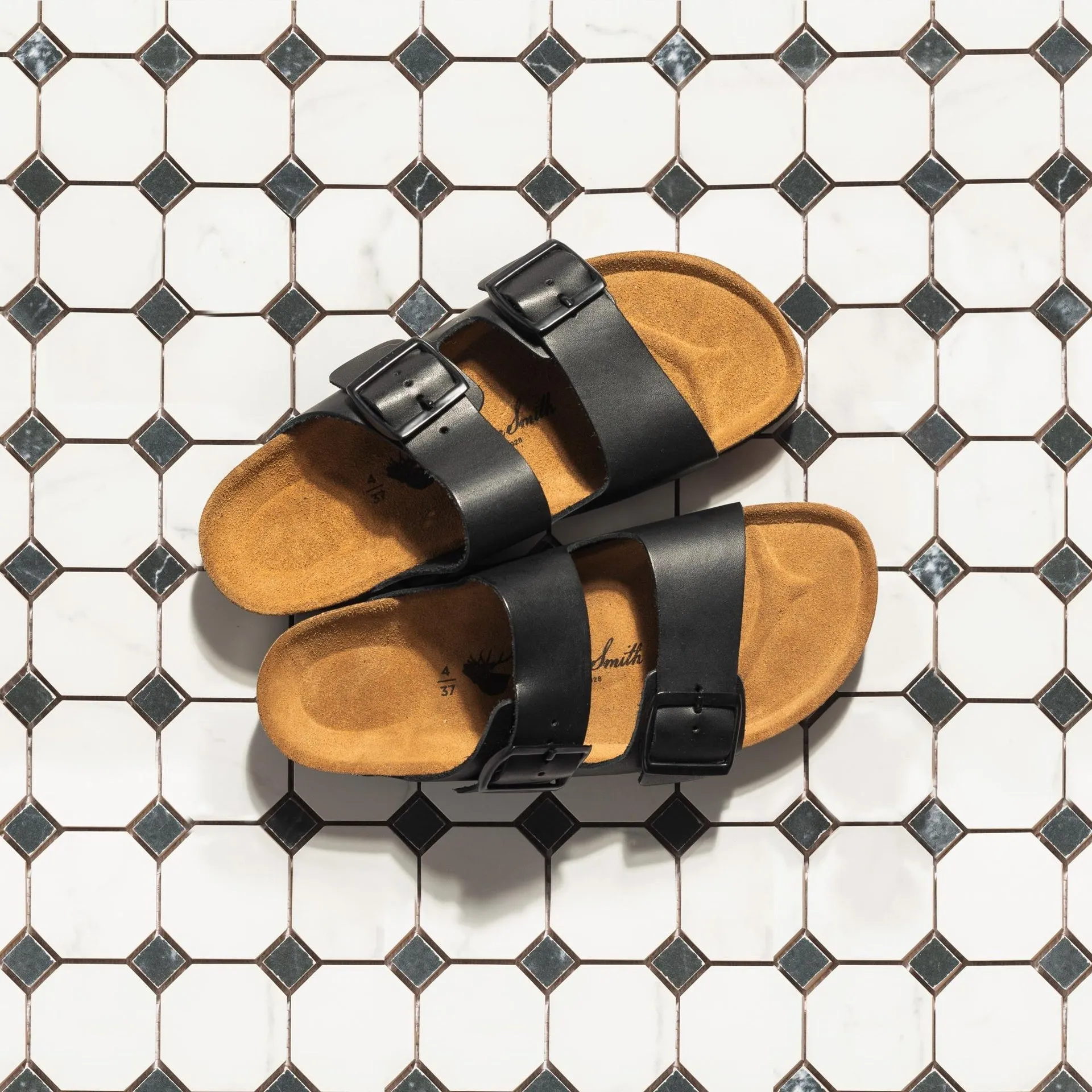 HIBISCUS BLACK CORK SANDAL