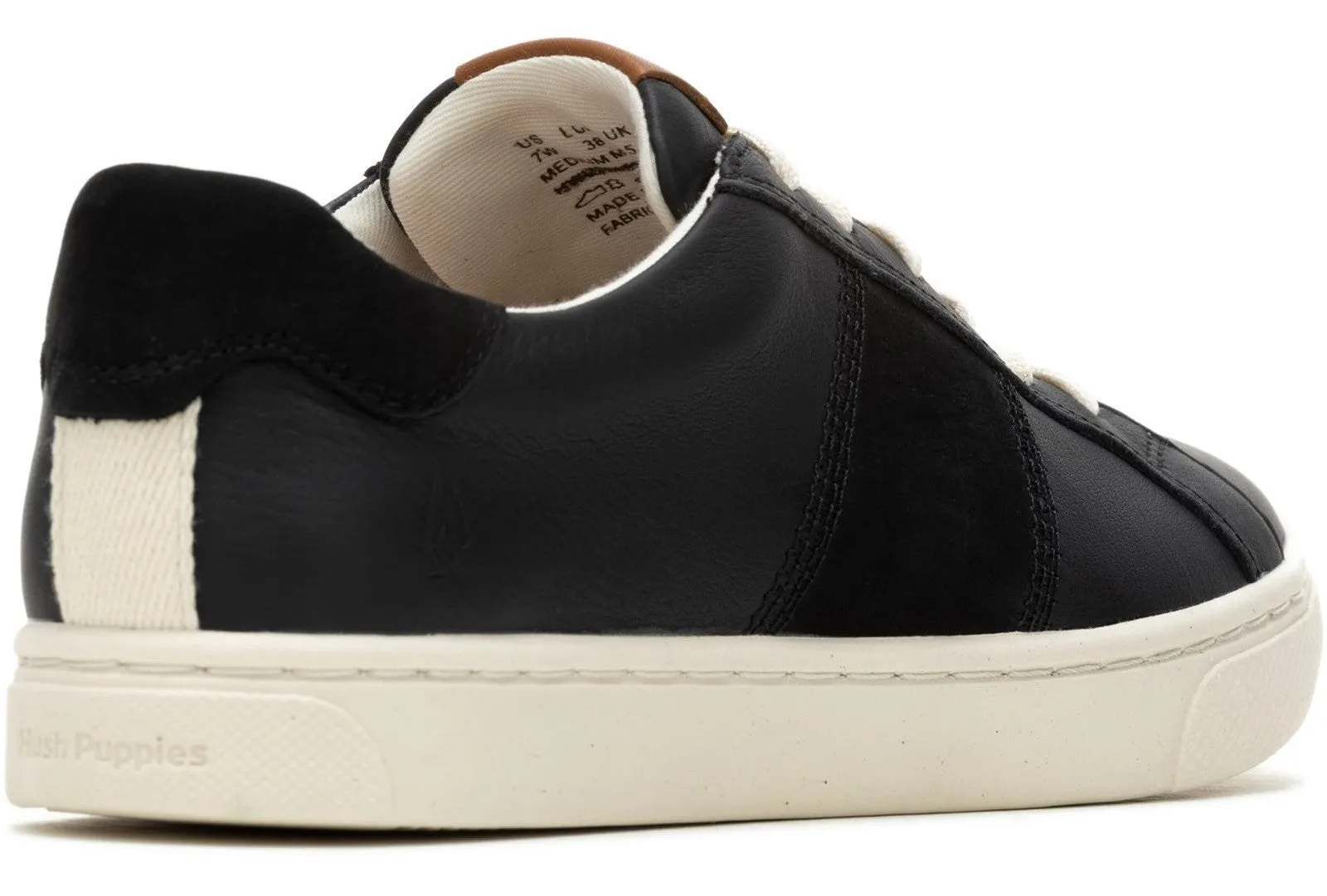 Hush Puppies The Good Low Top Womens Leather Lace Up Trainer