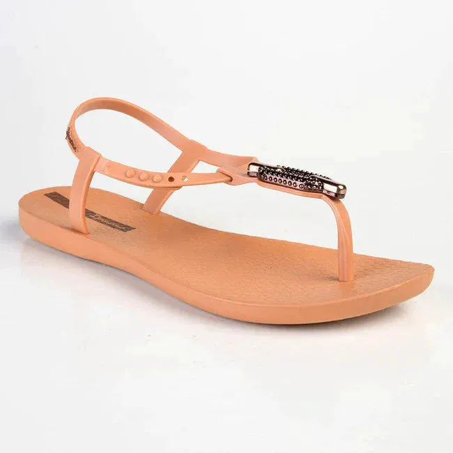 Ipanema Chain Link Thong Sandals - Brown