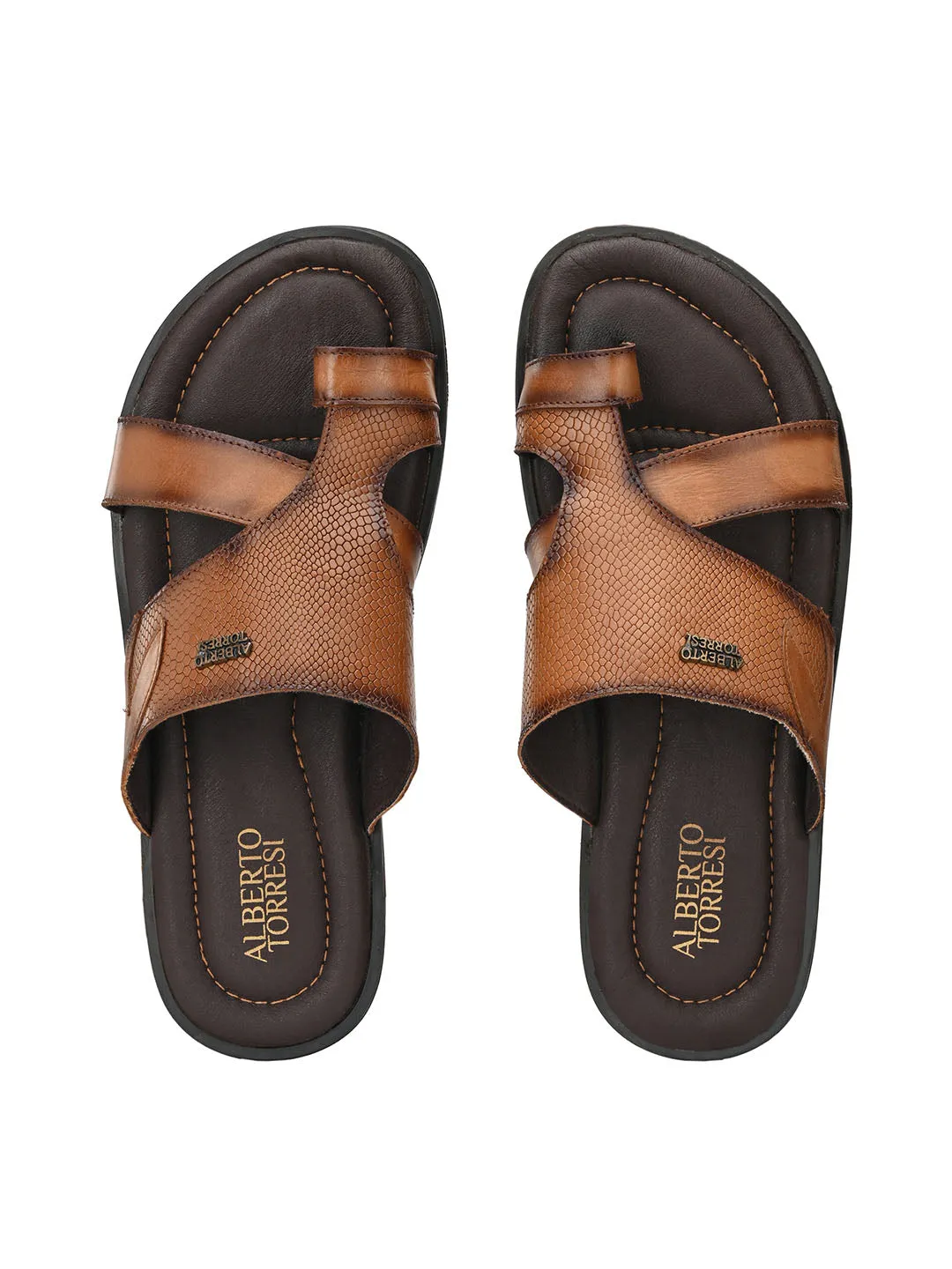 Jason Tan Criss-Cross Strap Slippers