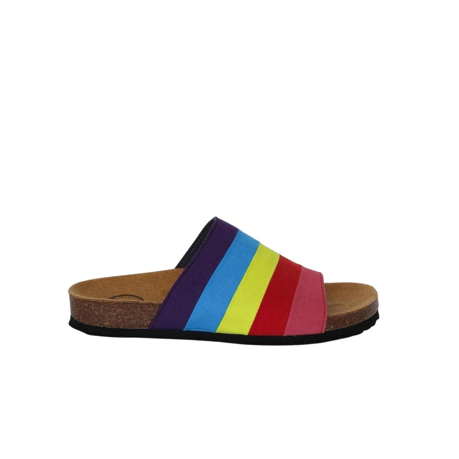 'Jerry' Vegan Leather Slides by Good Guys Don't Wear Leather - Rainbow