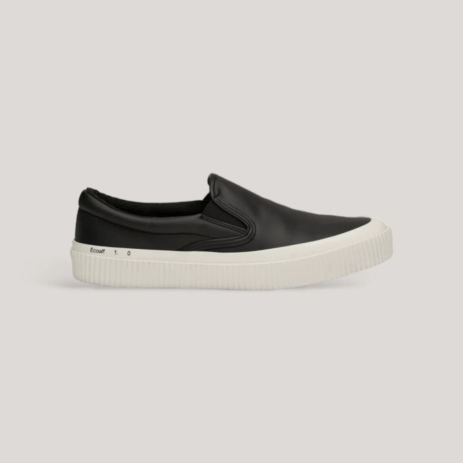 Jonic Grape Leather Slip-Ons - Black | Women's