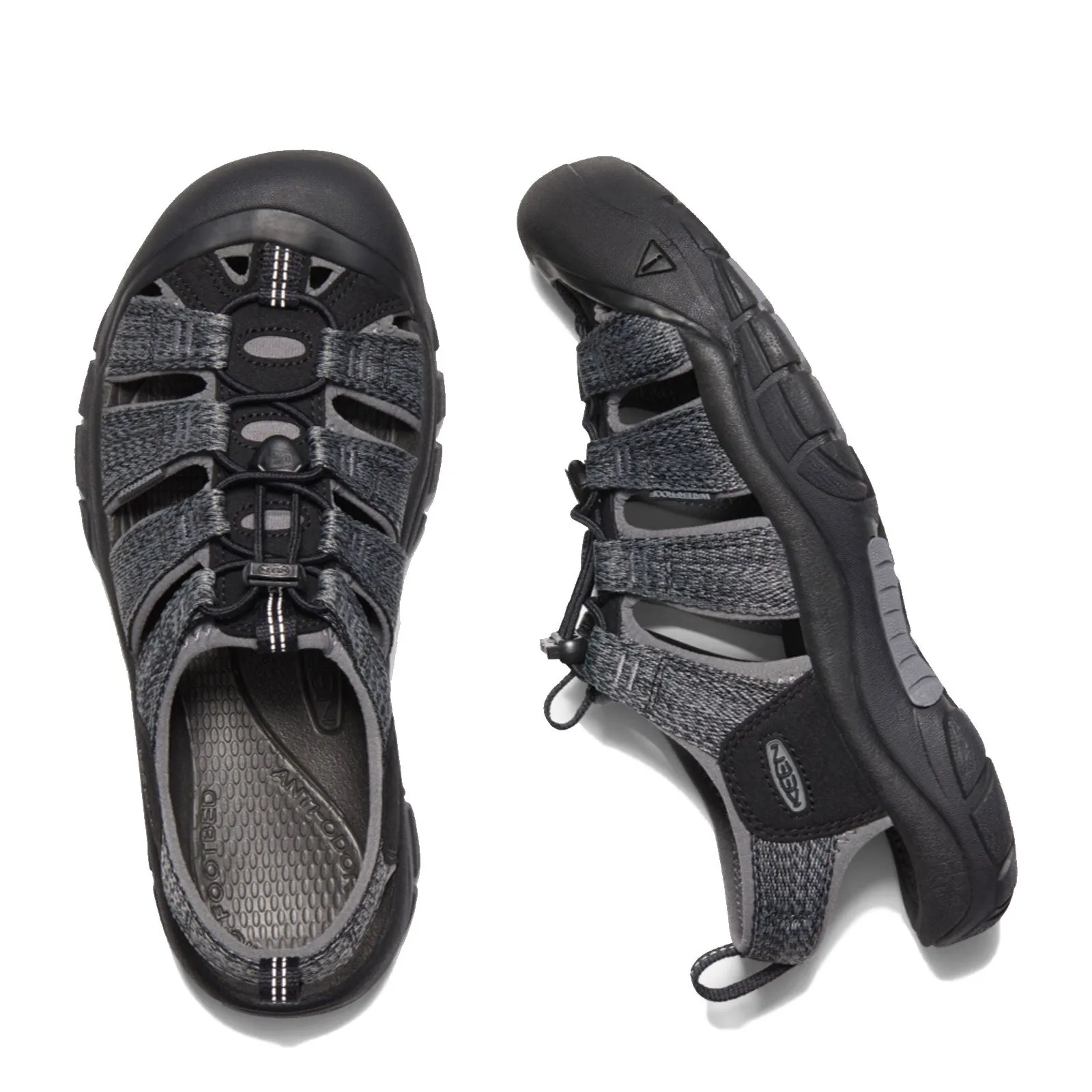 Keen Newport H2 Sandal (Men) - Black/Steel Grey