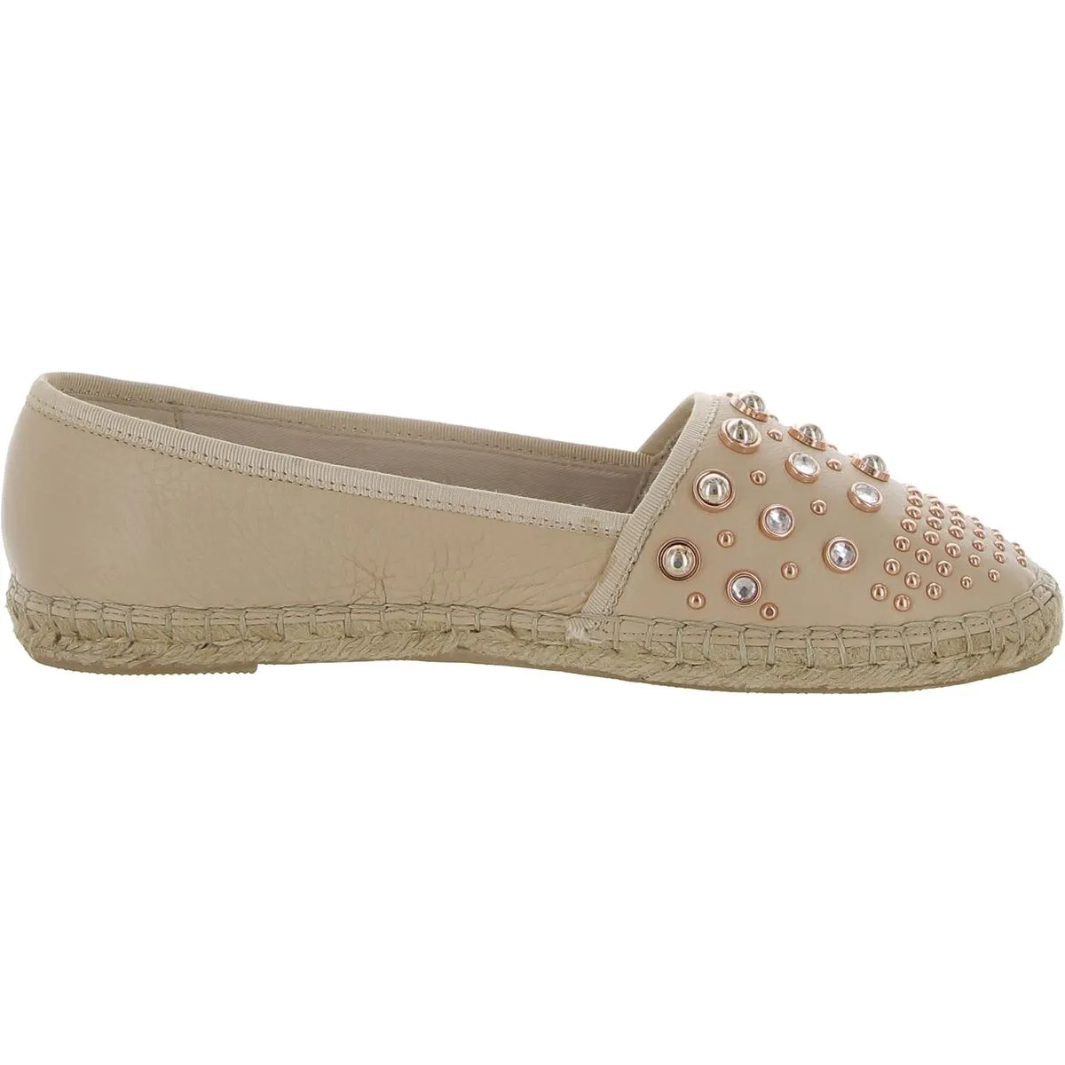 Kenneth Cole New York Womens Brigid Stud Leather Comfort Espadrilles