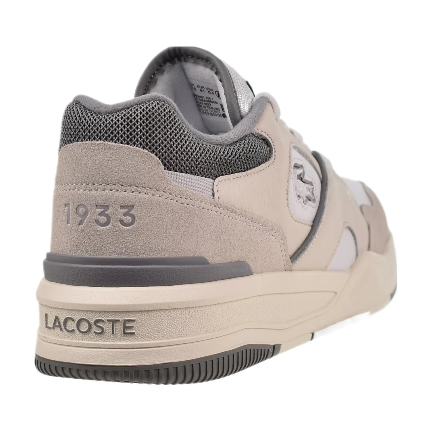 Lacoste Lineshot Leather Men's Shoes White-Grey