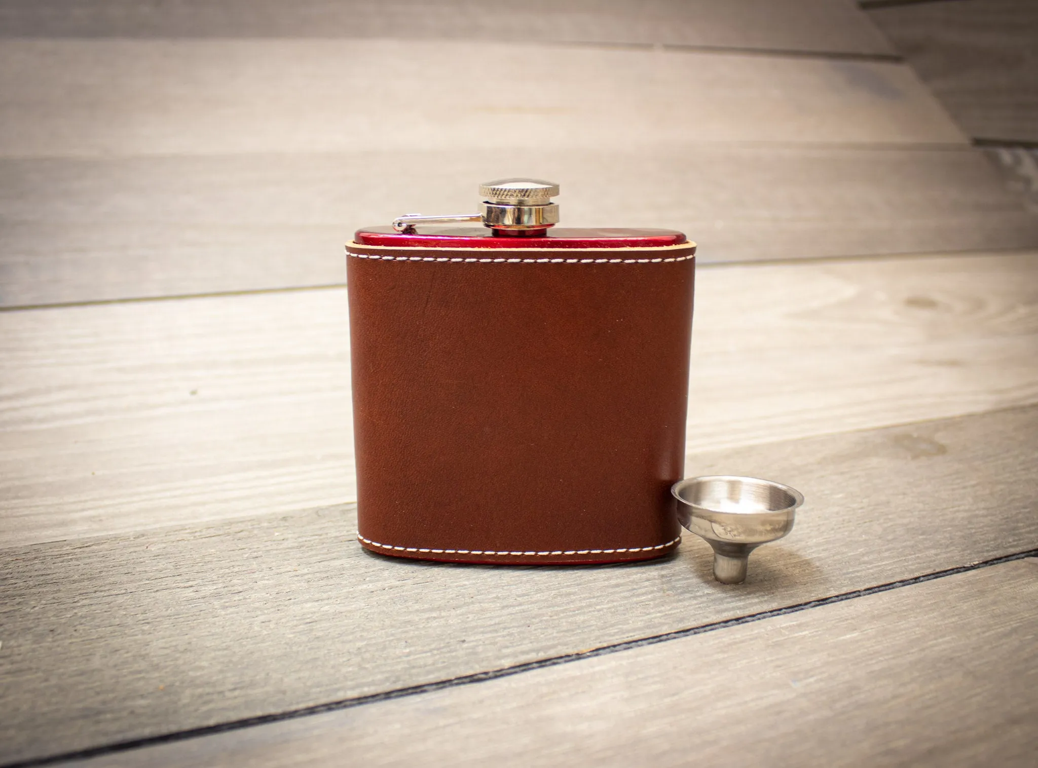 Leather Wrapped Flask