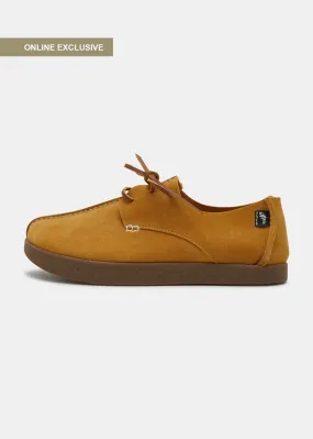 Lennon Suede Centre Seam Shoe - Turmeric