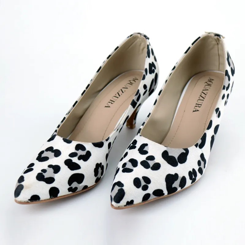 Leopard Heeled Pump Shoes-1019