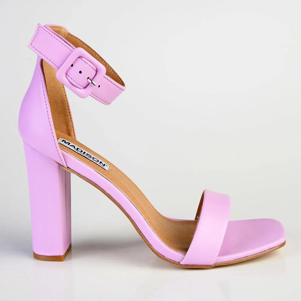 Madison Angelique Classic Block Heel Sandal - Lilac