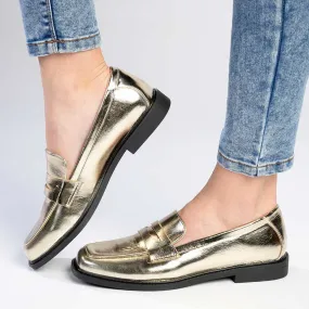 Madison Pippa Loafer - Gold / Champagne