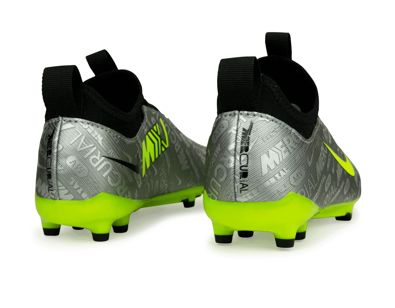 Nike Kids Zoom Mercurial Vapor 15 Academy FG/MG Silver/Volt