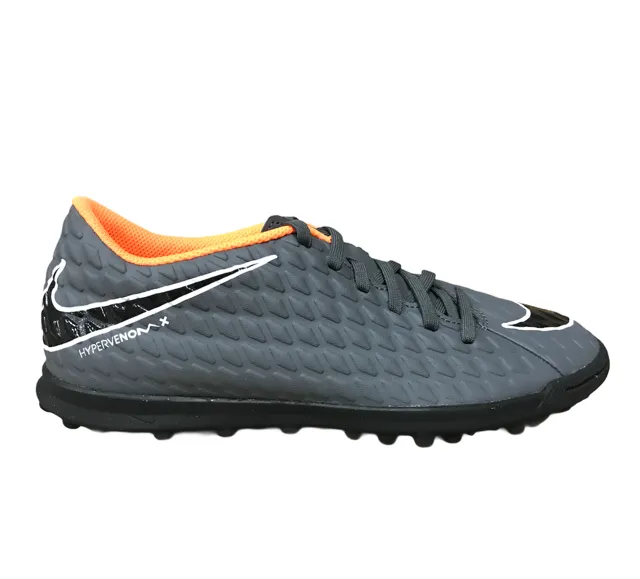 Nike men's soccer shoe Phantomx 3 Club TF AH7281 081 dark grey-orange