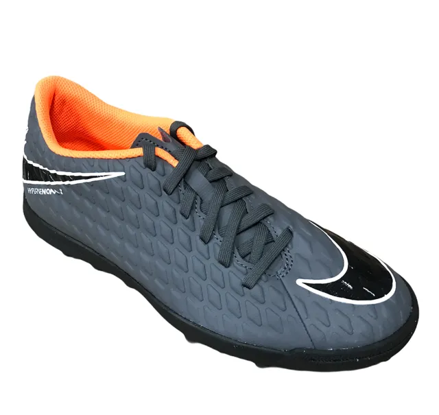 Nike men's soccer shoe Phantomx 3 Club TF AH7281 081 dark grey-orange