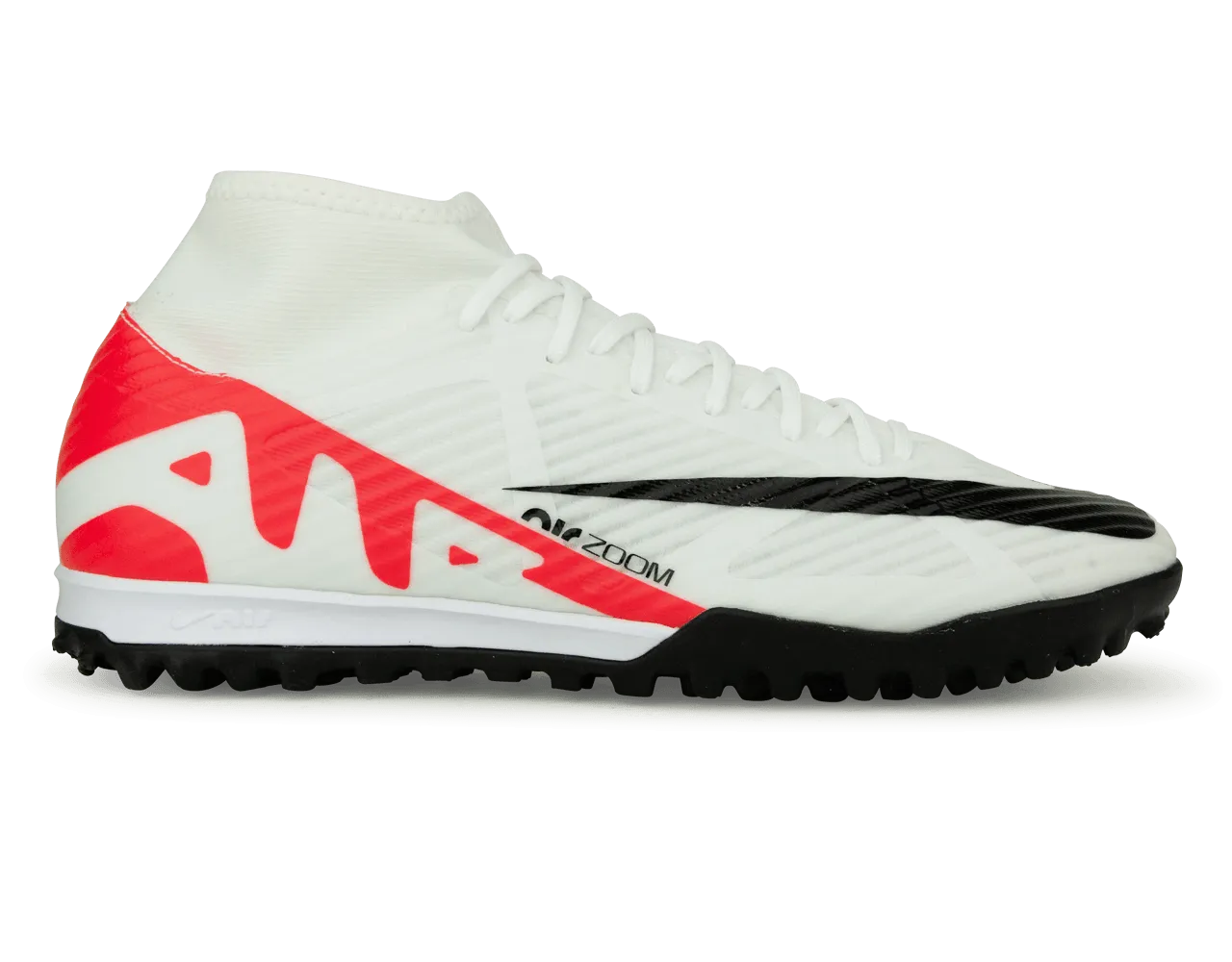 Nike Men's Zoom Mercurial Superfly 9 Academy TF White/Red