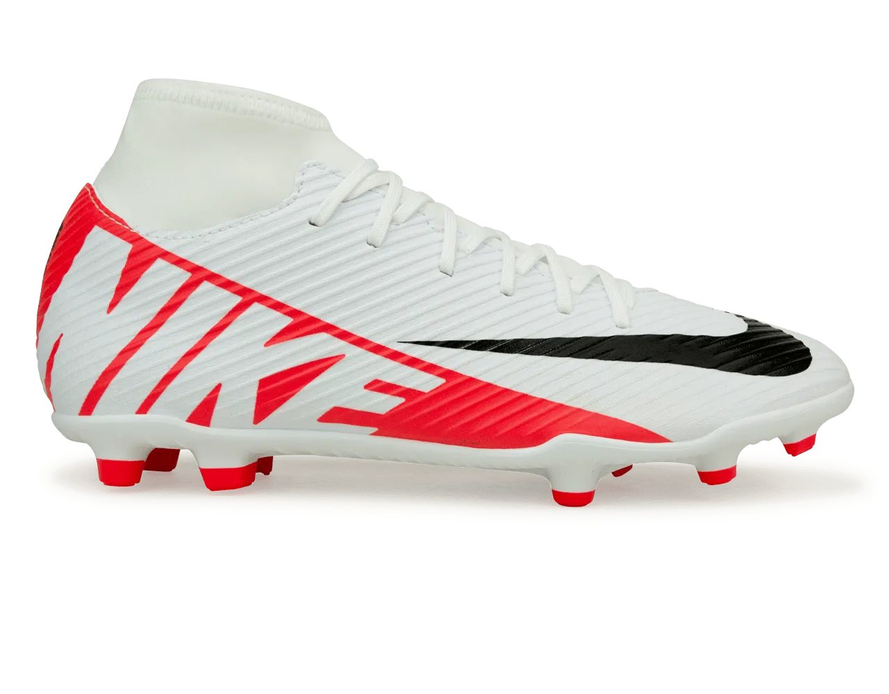 Nike Men's Zoom Mercurial Superfly 9 Club FG/MG White/Red