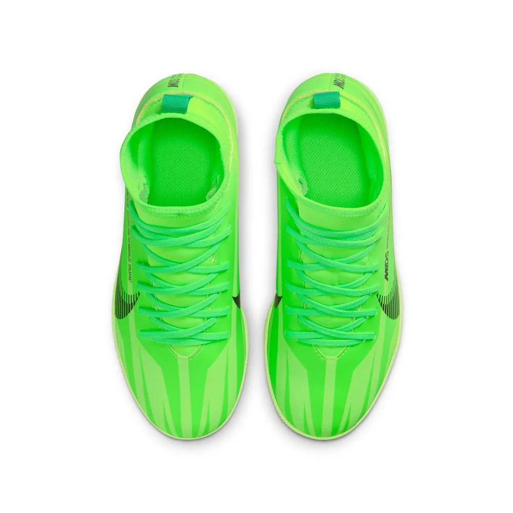 Nike Mercurial Superfly 9 Club Dream Speed Jnr IC Indoor Football Shoes (Green Strike/Black)