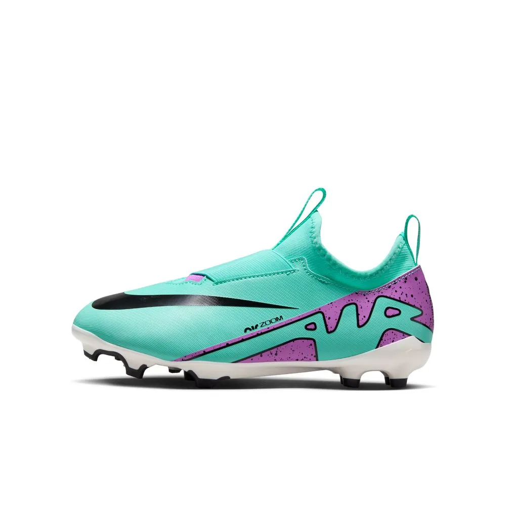 Nike Mercurial Zoom Vapor 15 Academy FG/MG Jnr Football Boots (Hyper Turquoise/Fuschia Dream)