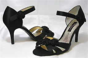 NINA Women's Fitz Shoes - Black Luster Satin - SZ 8.5M NIB - MSRP $75!